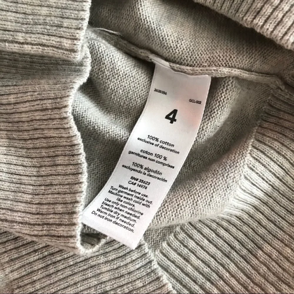 Carter’s Boys Lt Heather Gray Cotton Vneck sweater